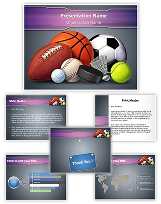 Sports Ball Editable PowerPoint Template
