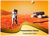 Astronaut on Mars Editable PowerPoint Template