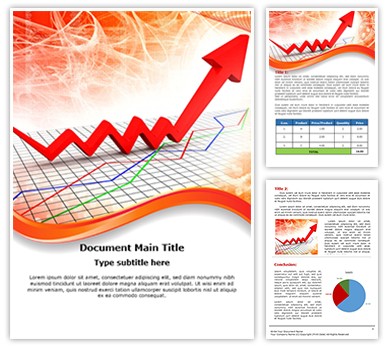 Rising Finance Graph Editable Word Template