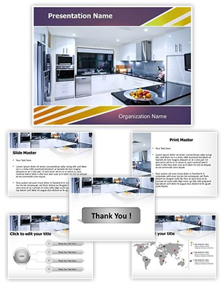 Modern Kitchen Editable PowerPoint Template