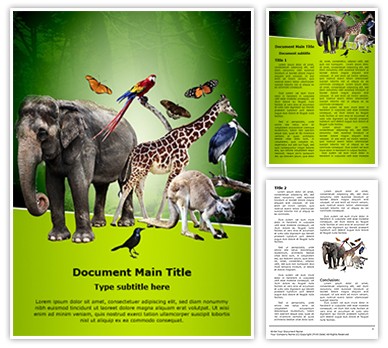 Zoology Editable Word Template