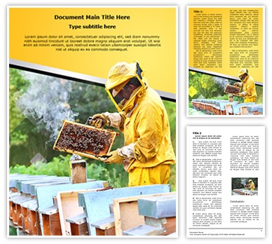 Apiculture Editable Word Template