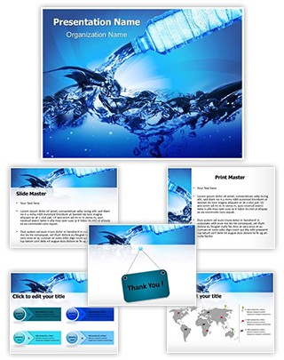 Bottled Water Editable PowerPoint Template