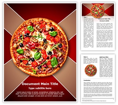 Italian Pizza Editable Word Template