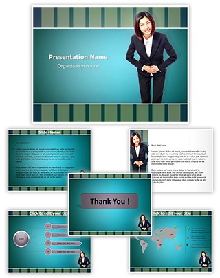 Bowing Respect Editable PowerPoint Template