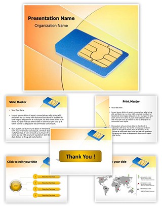 SIM Card Editable PowerPoint Template