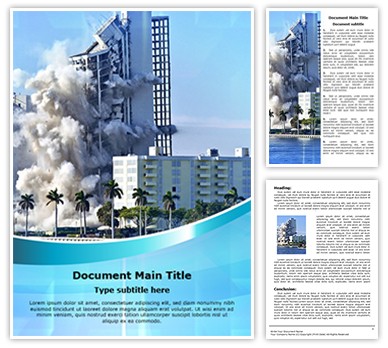 Building Collapse Editable Word Template