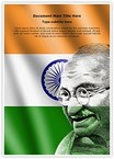 Mahatma Gandhi Editable PowerPoint Template