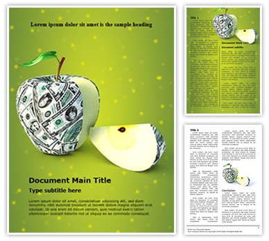 Health and Money Editable Word Template