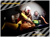 Wrestlers Referee Editable PowerPoint Template