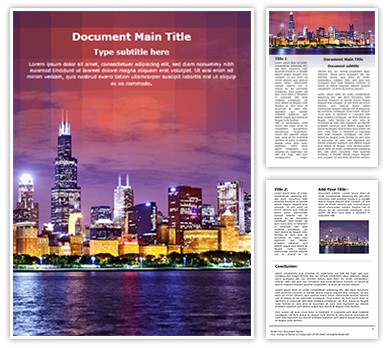 Metropolitan City Editable Word Template