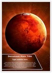 Planet Mars Editable Template