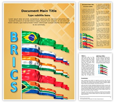 Brics Editable Word Template