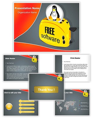 Linux Software Editable PowerPoint Template