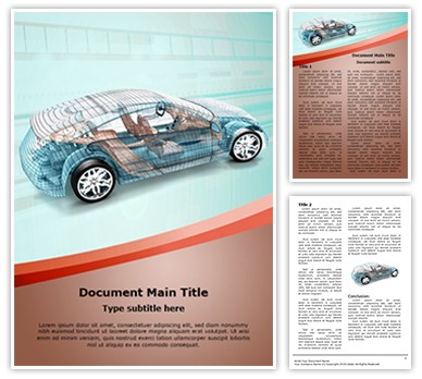 Car Designing Editable Word Template