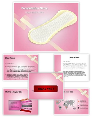 Panty Liner Pad Editable PowerPoint Template