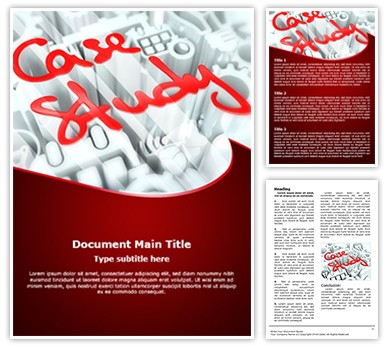 Case Study Editable Word Template