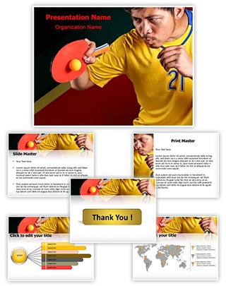 Ping Pong Ball Editable PowerPoint Template