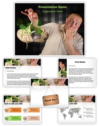 Stinking Shoe Editable PowerPoint Template