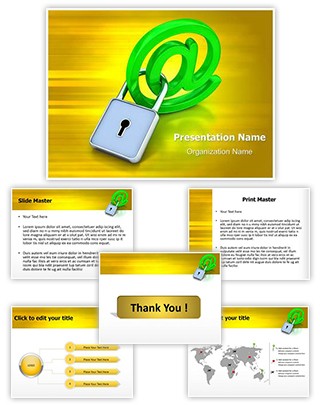 Email Security Editable PowerPoint Template