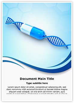 DNA Capsul Editable Word Template