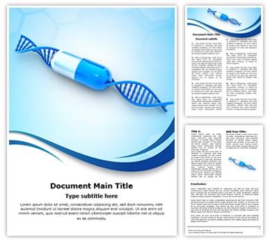 DNA Capsul Editable Word Template