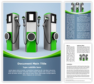 Electric Car Charging Station Editable Word Template