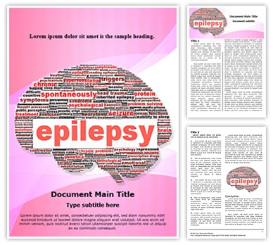 Epilepsy Editable Word Template