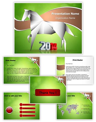 Horse Year Editable PowerPoint Template