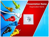 Sockets Plugging Editable PowerPoint Template