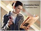 Reading Newspaper Editable PowerPoint Template