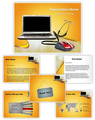 Online Medical Support Editable PowerPoint Template