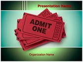 Theatre Ticket Editable PowerPoint Template