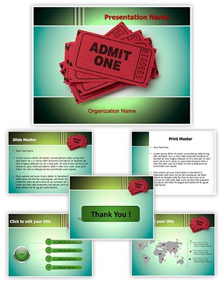 Theatre Ticket Editable PowerPoint Template