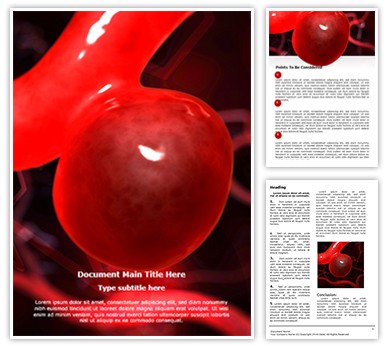 Aneurysm Anatomy Editable Word Template