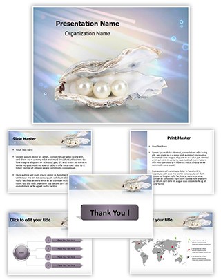 White Pearls Editable PowerPoint Template