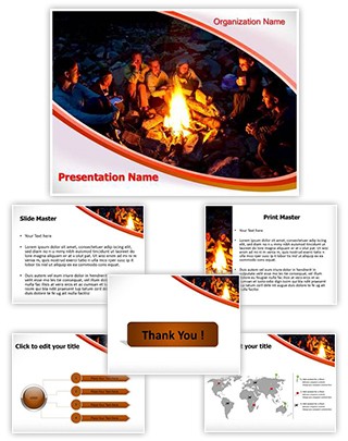 Bourne Fire Editable PowerPoint Template