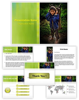 Child Labour Editable PowerPoint Template