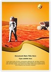 Astronaut on Mars Editable Template