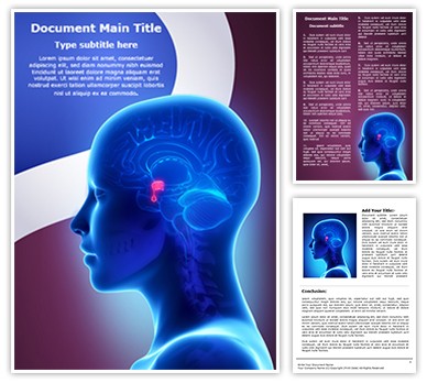 Brain Pituitary Gland Editable Word Template