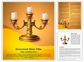 Candles Holders Editable PowerPoint Template