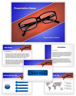 Eye Glasses Editable PowerPoint Template