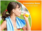 Fresh Fruit Juice Editable PowerPoint Template