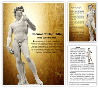 Michelangelos David Editable Word Template