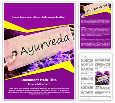 Ayurveda Editable Word Template