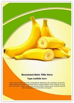 Bananas Editable Word Template