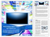 Flat Screen TV Editable PowerPoint Template