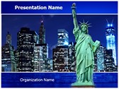 Manhattan Skyline Editable PowerPoint Template