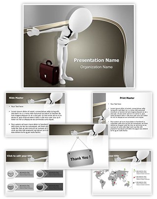 3D Take a bow Editable PowerPoint Template