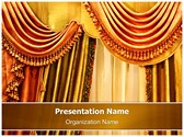 Window Curtain Editable PowerPoint Template